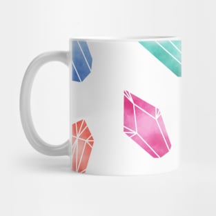 Crystals pattern - White Mug